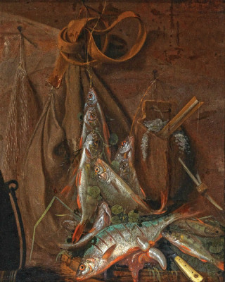 ₴ Репродукція натюрморт від 318 грн.: Рибний натюрморт