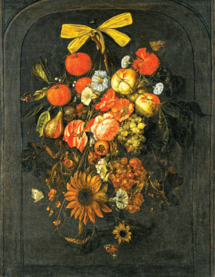 ₴ Репродукція натюрморт від 325 грн.: Фестон із квітів та фруктів