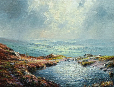 ₴ Репродукция пейзаж от 317 грн.: Свет на Докси прудом, Стаффордшир