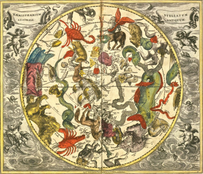 ₴ Стародавні карти з високою роздільною здатністю від 271 грн.: Південна зіркова півкуля