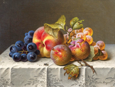 ₴ Картина натюрморт художниці від 212 грн.: Виноград і персики
