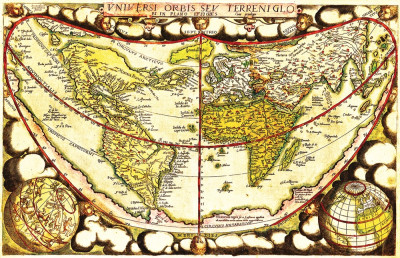 ₴ Стародавні карти високої роздільної здатності від 277 грн.: Карта земної кулі