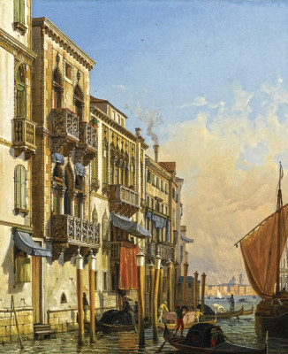 ₴ Репродукція міський краєвид 312 грн.: Палац Контаріні-Фазан, Венеція