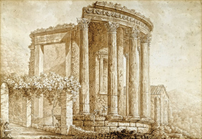 ₴ Репродукція міський пейзаж від 223 грн.: Храм Сібілла, Тіволі