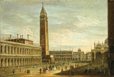 ₴ Репродукция городской пейзаж от 223 грн.: Венеция, вид на площу Сан Марко, смотря на север