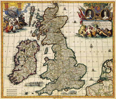 ₴ Стародавні карти високої роздільної здатності від 265 грн.: Англія, Шотландія та Ірландія