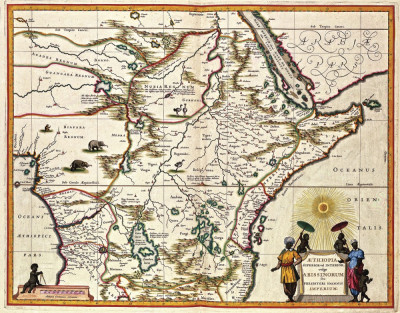 ₴ Стародавні карти високої роздільної здатності від 247 грн.: Карта Ефіопії