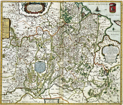 ₴ Стародавні карти високої роздільної здатності від 265 грн.: Велике князівство Литовське