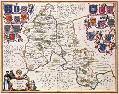 ₴ Древние карты высокого разрешения от 253 грн.: Графство Оксфордшир