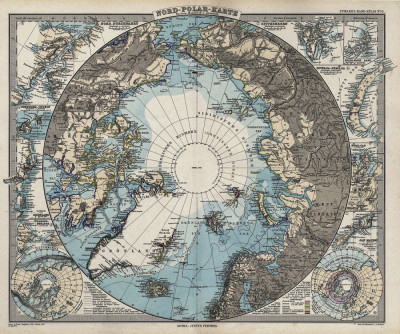 ₴ Стародавні карти високої роздільної здатності від 348 грн.: Карта Антарктики