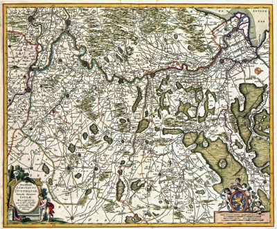 ₴ Древние карты высокого разрешения от 381 грн.: Графство Зютфен