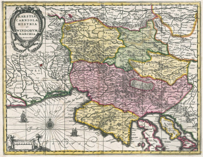 ₴ Стародавні карти з високою роздільною здатністю від 247 грн.: Моравія, Істрія, Карніола