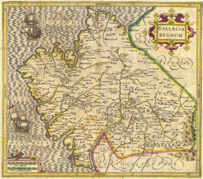 ₴ Стародавні карти з високою роздільною здатністю від 277 грн.: Королівство Галісія