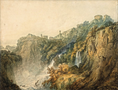 ₴ Репродукция пейзаж от 317 грн.: Тиволи с храмом Сибил и каскадами