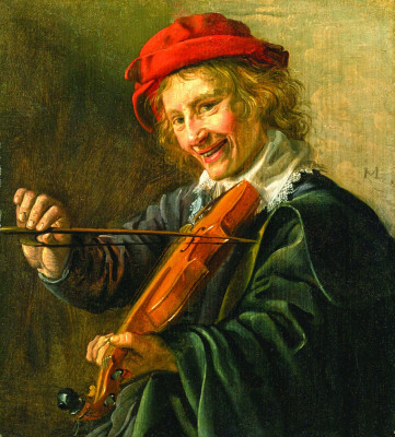 ₴ Репродукція побутовий жанр від 271 грн.: Інтер'єр зі скрипалем