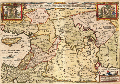 ₴ Стародавні карти з високою роздільною здатністю від 328 грн.: Землі Ханаан