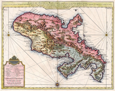 ₴ Древние карты высокого разрешения от 253 грн.: Карта Мартиники