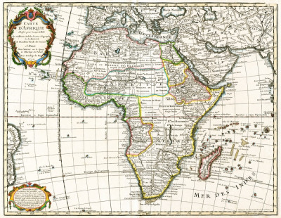 ₴ Стародавні карти високої роздільної здатності від 247 грн.: Африка
