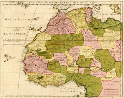 ₴ Стародавні карти високої роздільної здатності від 253 грн.: Північно-Західна Африка