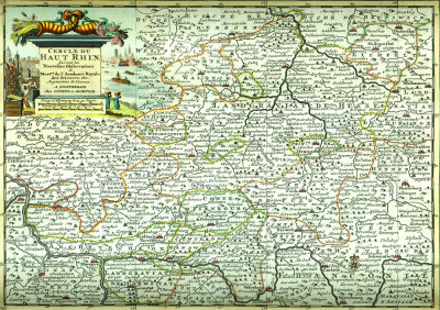 ₴ Стародавні карти високої роздільної здатності від 229 грн.: Карта німецького повіту Гессен-Кассель у центральній Німеччині