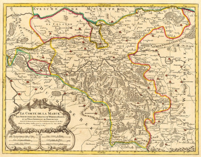 ₴ Стародавні карти високої роздільної здатності від 325 грн.: Графство Марк, Німеччина