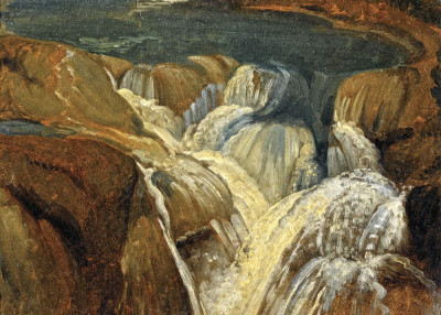 ₴ Репродукція краєвид від 229 грн.: Водоспад у грото у Тіволі