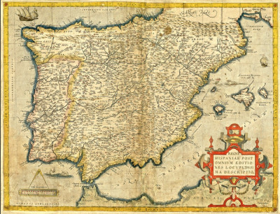 ₴ Стародавні карти високої роздільної здатності від 317 грн.: Іспанія
