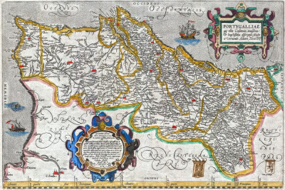 ₴ Стародавні карти високої роздільної здатності від 285 грн.: Португалія