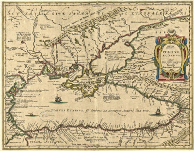 ₴ Стародавні карти високої роздільної здатності від 325 грн.: Чорне море