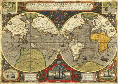 ₴ Древние карты высокого разрешения от 301 грн.: Карта мира