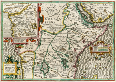 ₴ Стародавні карти з високою роздільною здатністю від 301 грн.: Карта Абіссінії