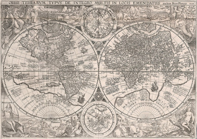 ₴ Стародавні карти високої роздільної здатності від 301 грн.: Карта світу та сузір'я
