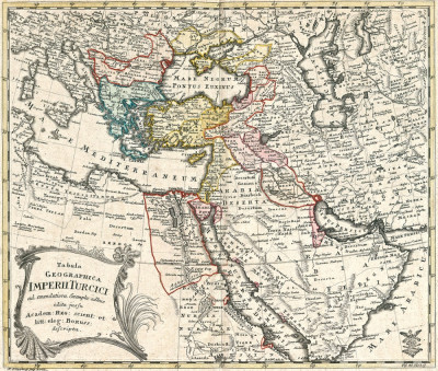 ₴ Стародавні карти високої роздільної здатності від 265 грн.: Карта Османської Імперії