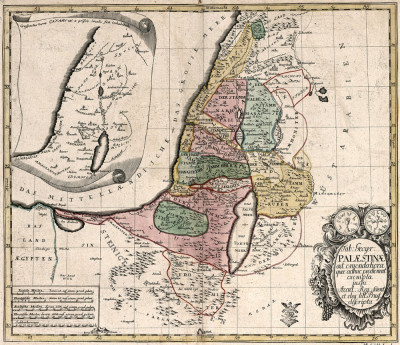 ₴ Стародавні карти високої роздільної здатності від 271 грн.: Карта Палестини