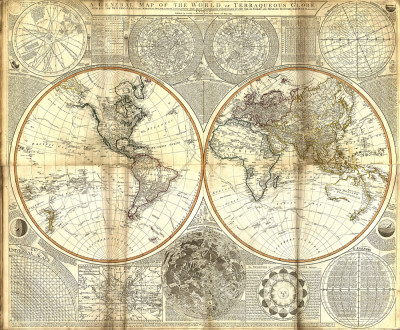 ₴ Древние карты высокого разрешения от 259 грн.: Карта мира