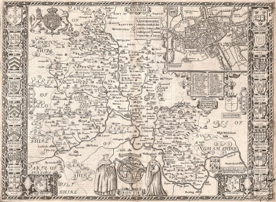 ₴ Стародавні карти високої роздільної здатності від 309 грн.: Оксфордшир