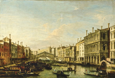 ₴ Репродукція міський краєвид 293 грн.: Венеція, вид на Великий канал у напрямку Міста Ріальто