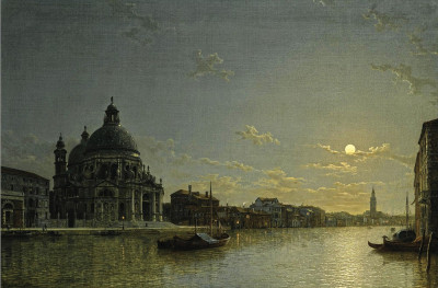 ₴ Репродукція міський краєвид от 285 грн.: Венеція, вид Великого каналу з церквою Санта-Марія делла Салюте