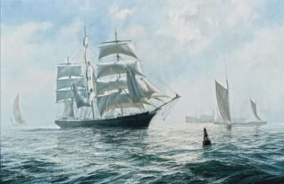 ⚓Репродукция морской пейзаж от 211 грн.: "Катти Сарк" входит в Темзу