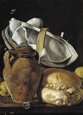 Купить натюрморт известного художника от 169 грн.: Хлеб и кувшин