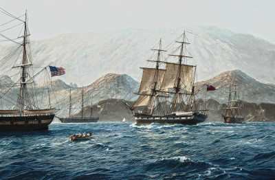 ⚓Репродукция морской пейзаж от 217 грн.: Прибытие "Бигля" на Галапагосские острова 17 сентября 1835