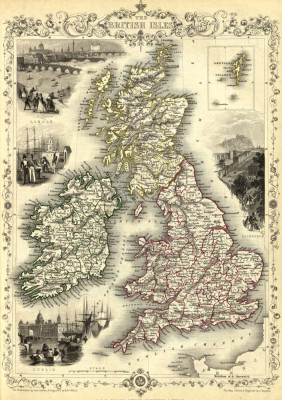 ₴ Древние карты высокого разрешения от 274 грн.: Британские острова
