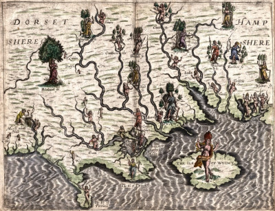 ₴ Стародавні карти високої роздільної здатності від 247 грн.: Дорсетшир, Хемпшир