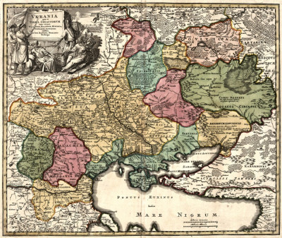 ₴ Стародавні карти високої роздільної здатності від 265 грн.: Україна, земля козацьк