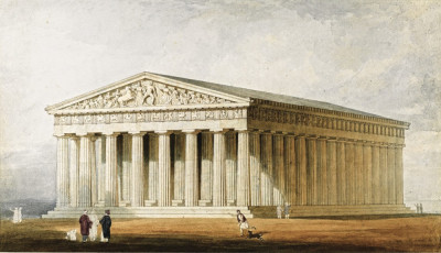 ₴ Репродукція краєвид від 193 грн.: Реконструкція Пантеону, Афіни