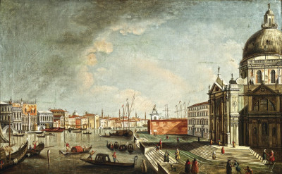 ₴ Репродукція міський краєвид 211 грн.: Венеція, Великий канал, вихід до Санта-Марія-делла-Салюти