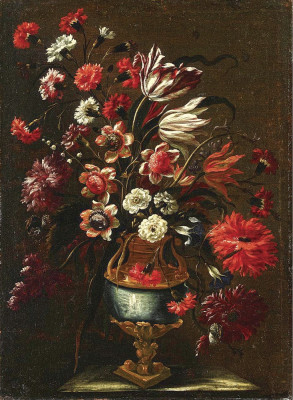 ₴ Картина натюрморт художника від 200 грн.: Квітковий натюрморт