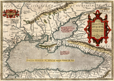₴ Стародавні мапи високої роздільної здатності від 229 грн.: Мапа Чорноморського регіону