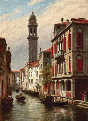 ₴ Репродукция городской пейзаж от 200 грн.: Вид в Венеции, Сан-Джорджо деи Греси