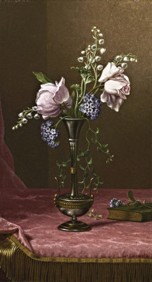 ₴ Репродукція натюрморт від 174 грн.: Вікторіанська ваза з квітами відданості